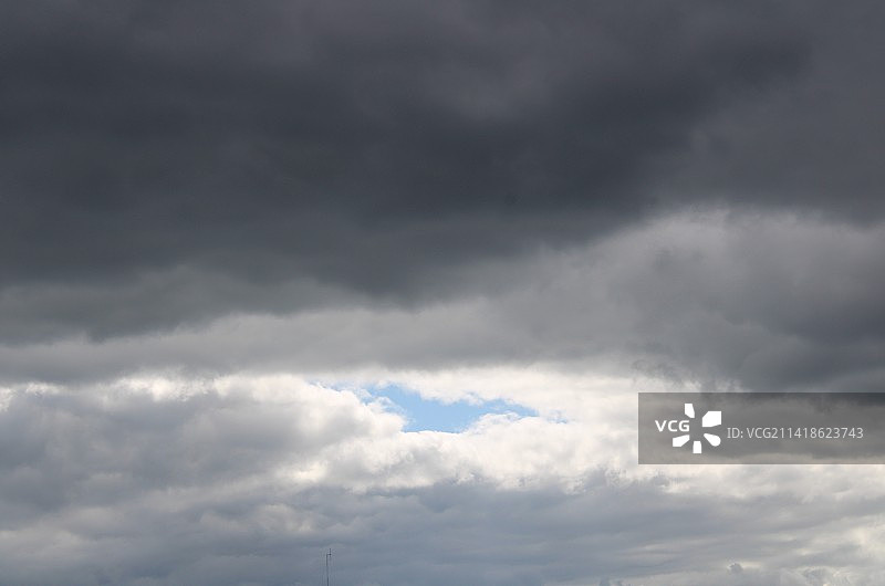 天空中的暴风云，英国纽卡斯尔泰恩河畔拜克图片素材