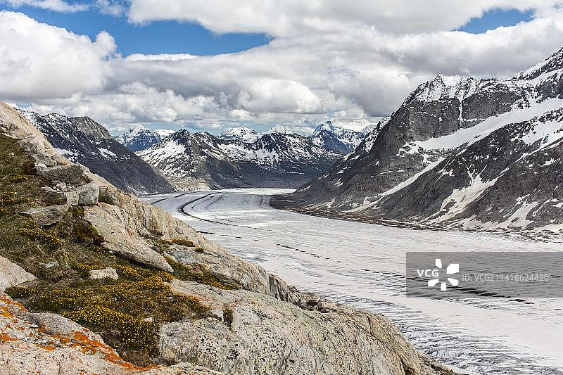 瑞士雪山风光图片素材