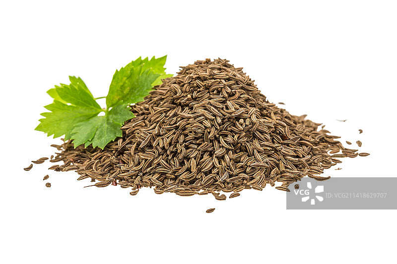 罗马尼亚，白色背景下的香草特写图片素材