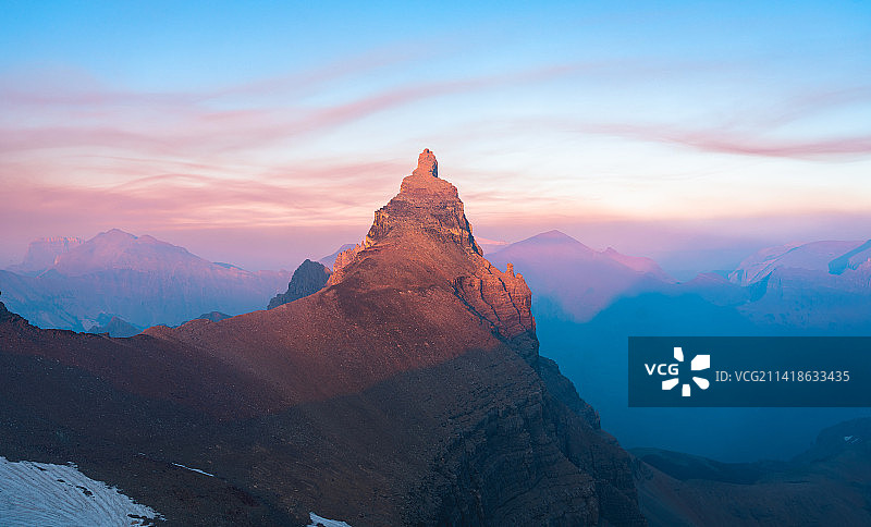 美国蒙大拿州海伦娜日落山景图片素材
