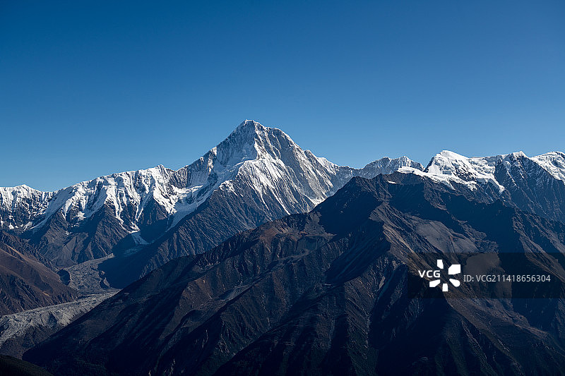 四川省甘孜州康定子梅垭口贡嘎山图片素材
