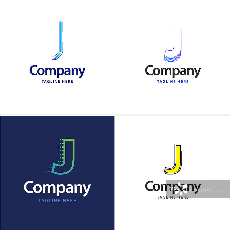 字母J大标志包设计创意现代图片素材