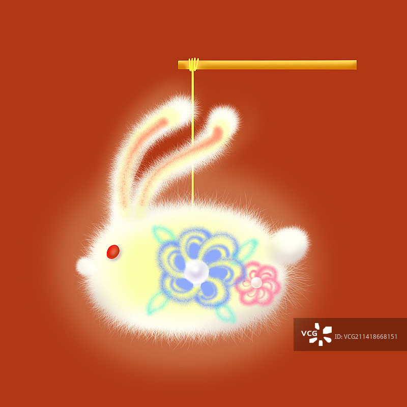 兔子灯笼图片素材