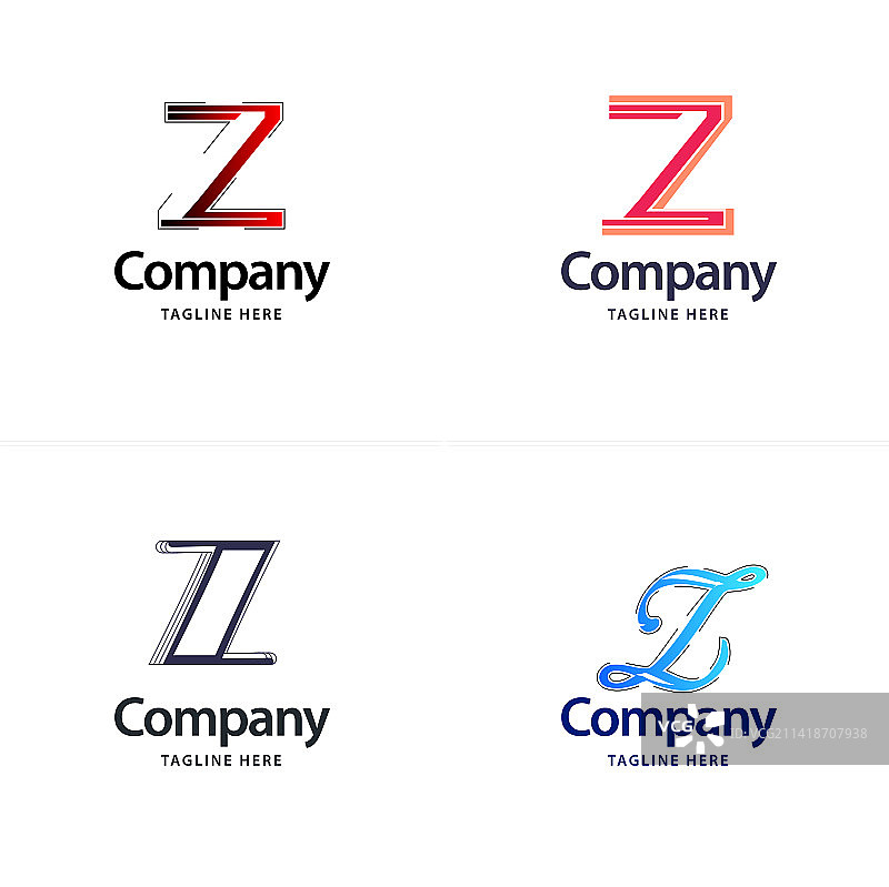 字母Z大logo包设计创意现代图片素材