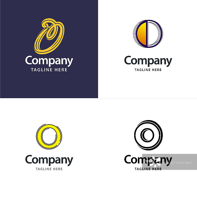 O字母创意现代Logo设计合集图片素材
