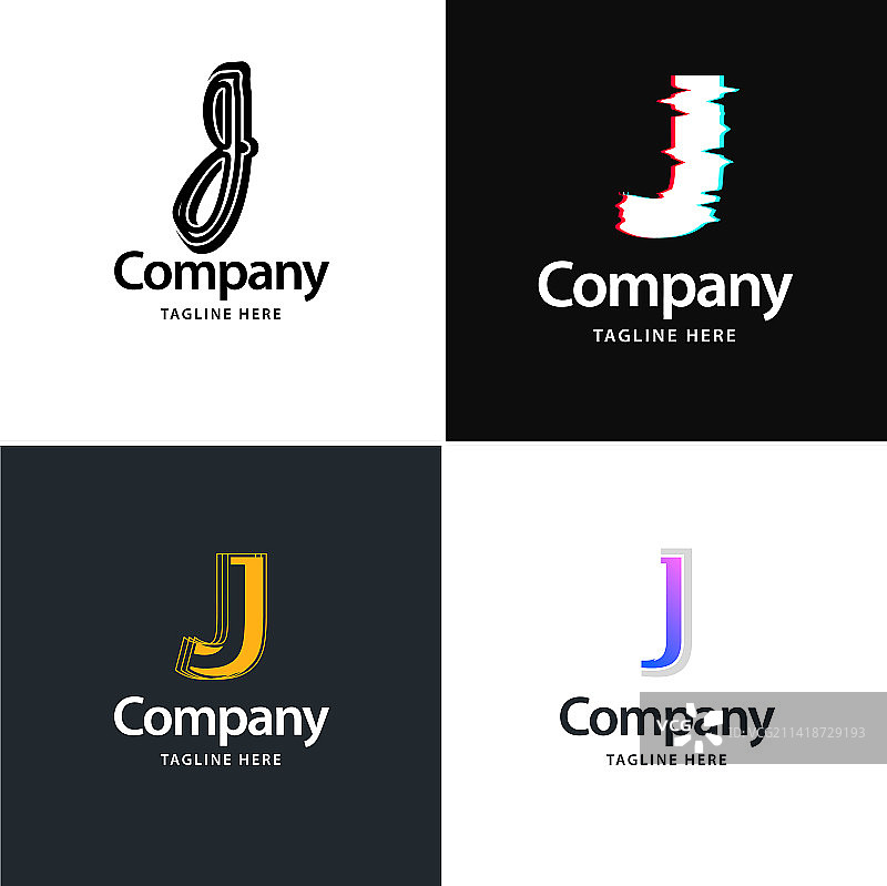 字母J大标志包设计创意现代图片素材