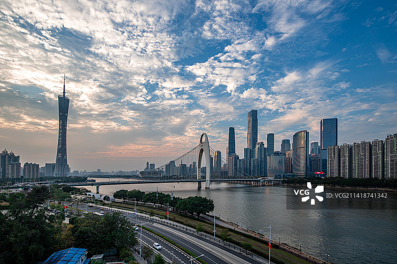 广州城市地标建筑风光图片素材