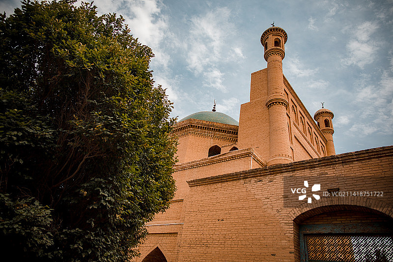 中国新疆南疆阿克苏库车大寺图片素材