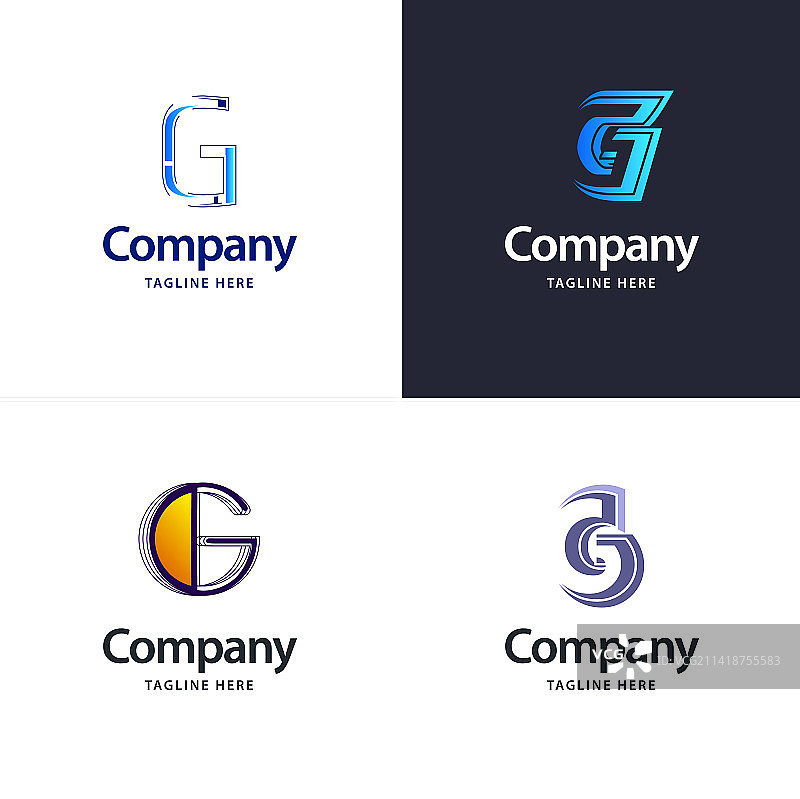 字母G大标志包设计创意现代图片素材