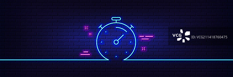 计时器线性图标时间管理秒表图片素材