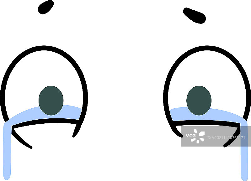 眼含泪水悲伤哭泣的情感图片素材