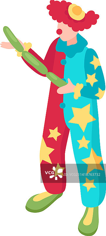 儿童动画小丑组合图片素材