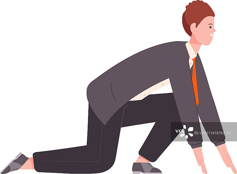 商人准备开始工作图片素材