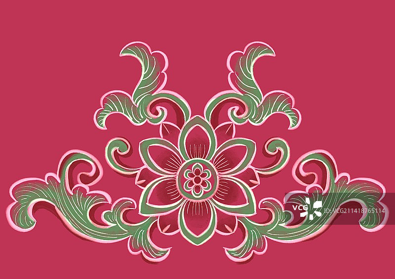 非凡洋红中国风吉祥纹图片素材