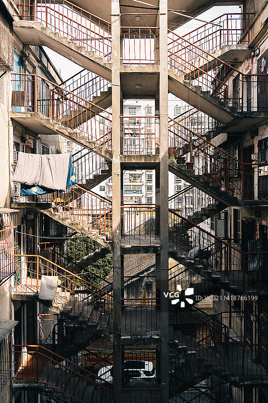 南宁鸳鸯楼老居民区图片素材