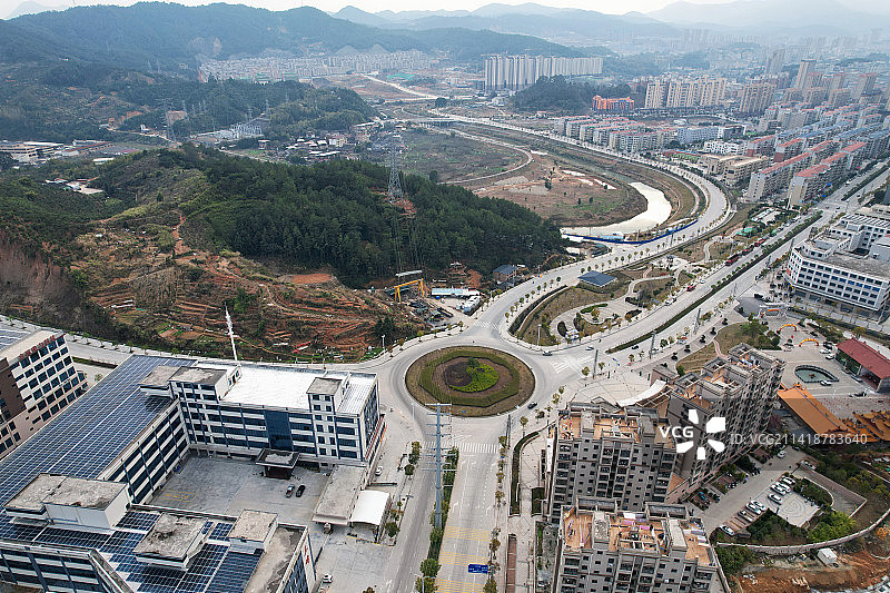 德化县环形路口图片素材