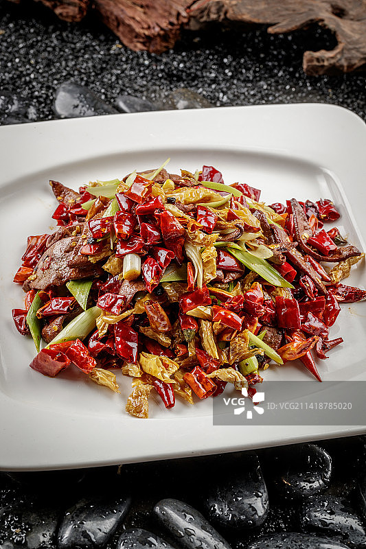 白椒炒猪肝图片素材