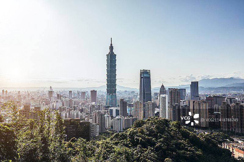 台北象山俯瞰图片素材