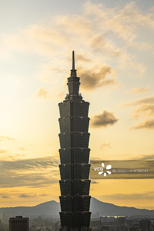 台北象山俯瞰图片素材