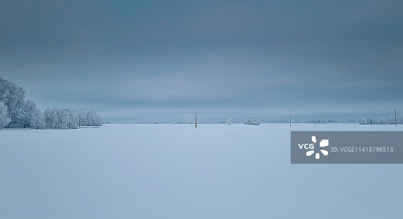 拉脱维亚里加雪原风光图片素材