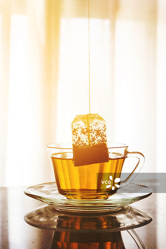 桌子上饮料的特写图片素材