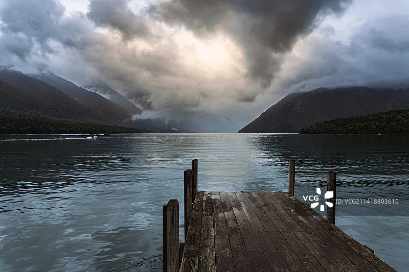 新西兰尼尔森湖国家公园风光图片素材