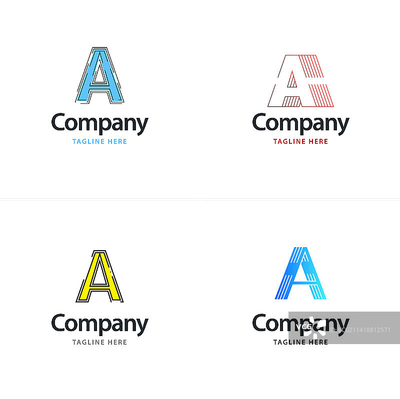 字母A大标志包设计创意现代图片素材