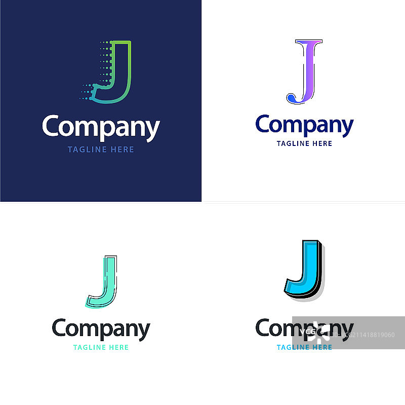 字母J大标志包设计创意现代图片素材