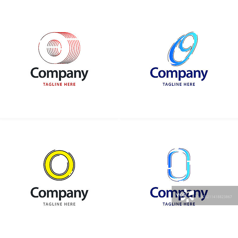 O字母创意现代Logo设计合集图片素材