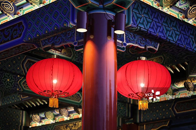 节日的红色灯笼图片素材