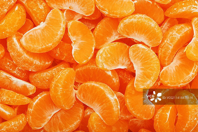 多汁的橘子切片背景纹理，罗马尼亚图片素材