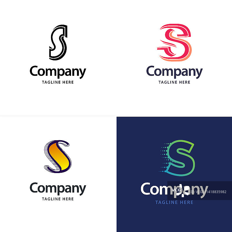 字母S大气现代创意标志设计图片素材