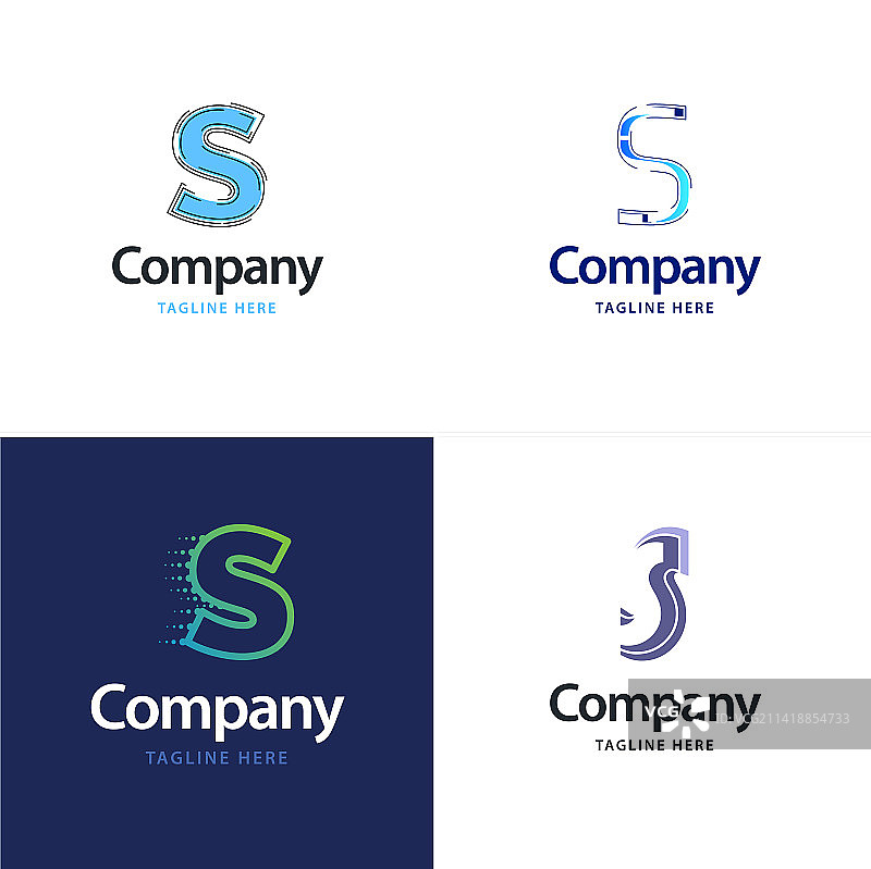 字母S大气现代创意标志设计图片素材