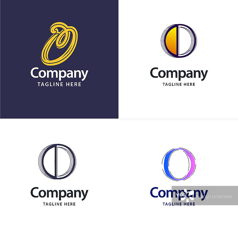 O字母创意现代Logo设计合集图片素材