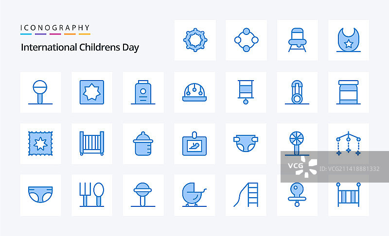 25个淡蓝色图标包图片素材