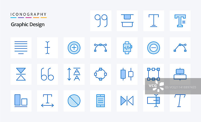 25个设计蓝色图标包图片素材