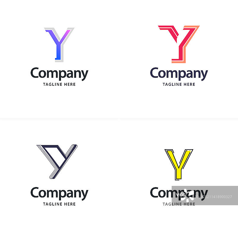 字母Y创意现代logo包设计图片素材