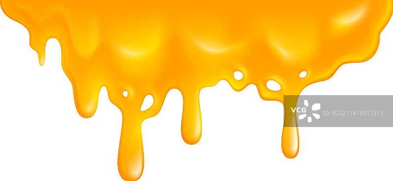 逼真的蜂蜜流淌场景图片素材