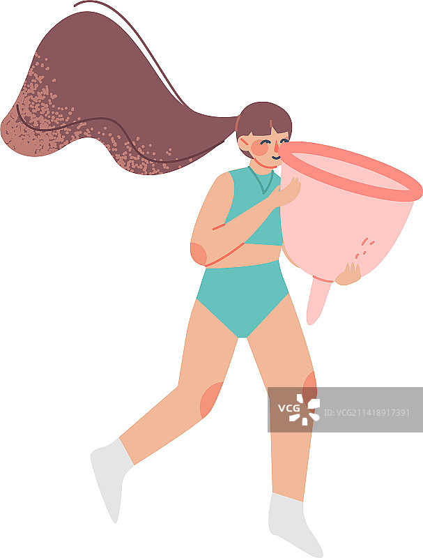 女性内衣月经期示意图片素材