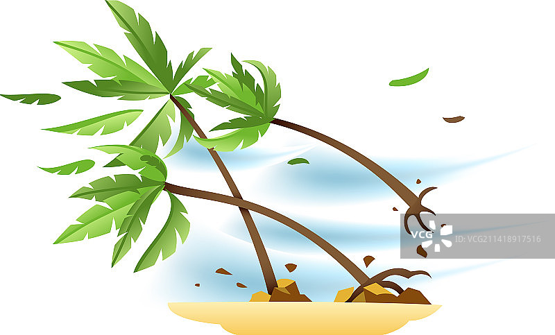 飓风灾害构成图片素材