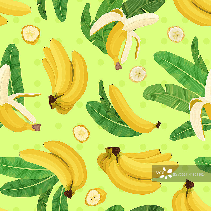 香蕉图案方形构图图片素材