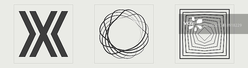 复古未来主义设计元素图片素材