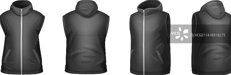 无袖夹克套装图片素材