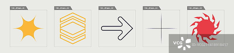 Y2K抽象大集合图片素材