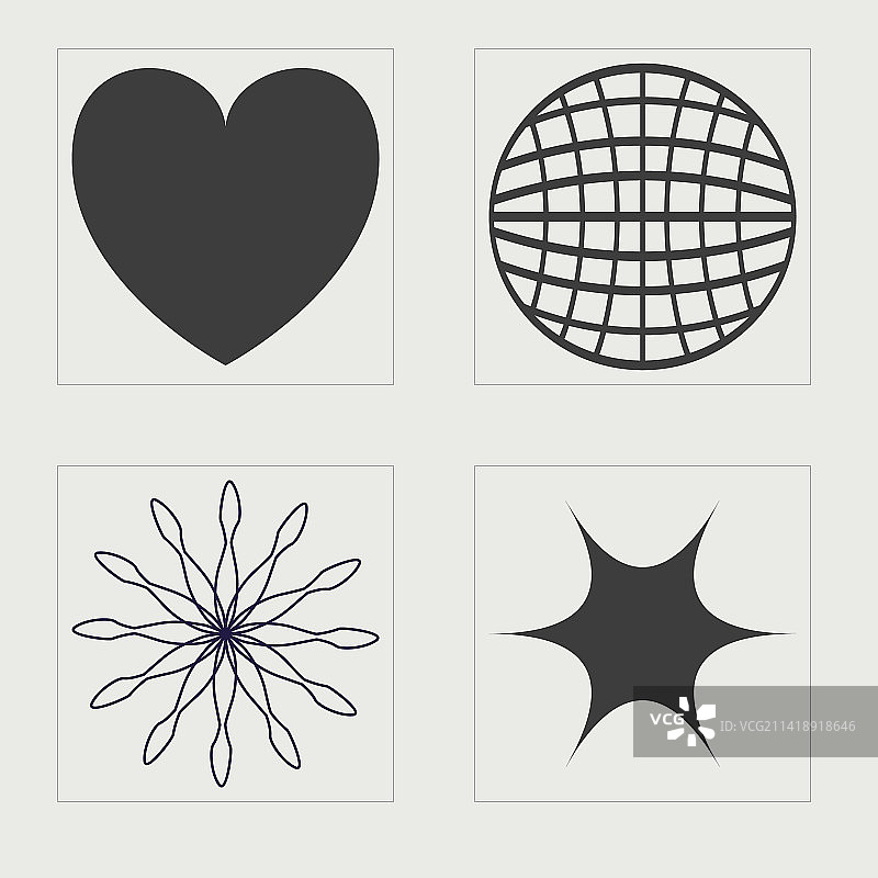 大型Y2K风格物件集图片素材