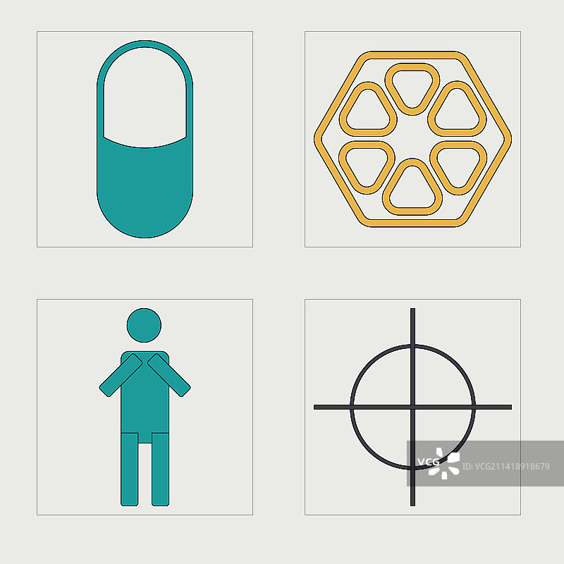 复古未来主义设计元素图片素材