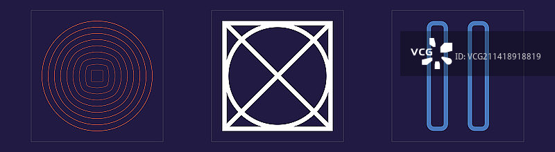 野兽派风格星星图形素材图片素材