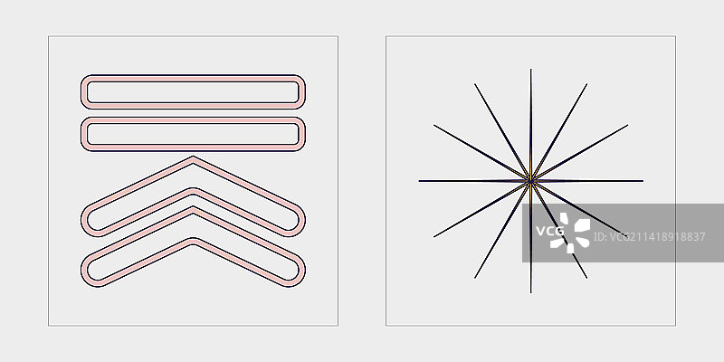 Y2K潮流几何后现代风格合集图片素材