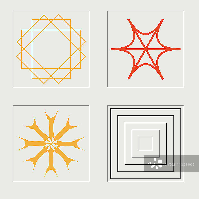 粗野主义风格的现代几何图形图片素材