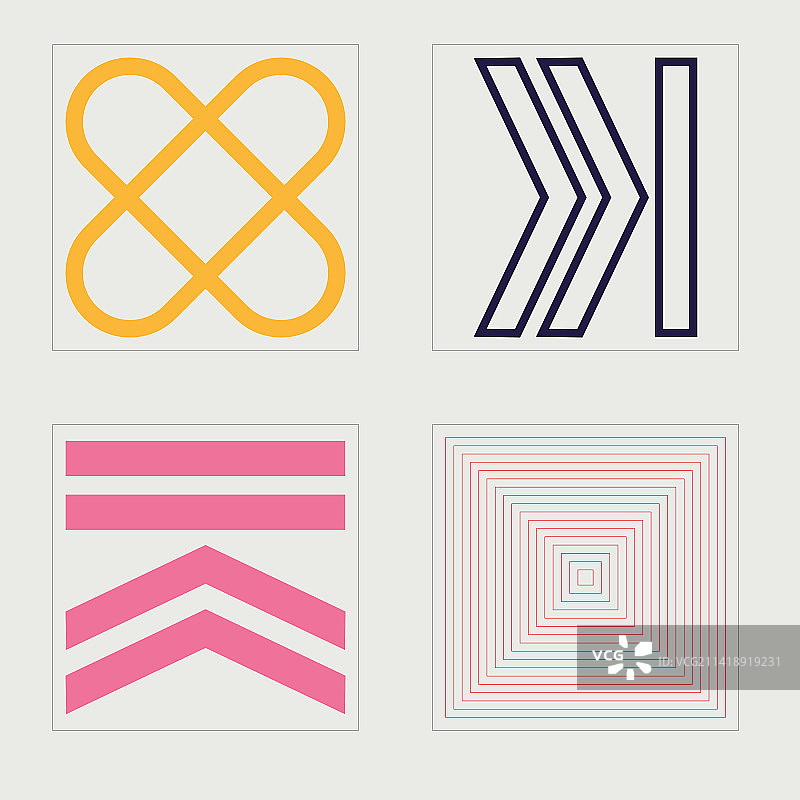 野兽派风格星星图形素材图片素材